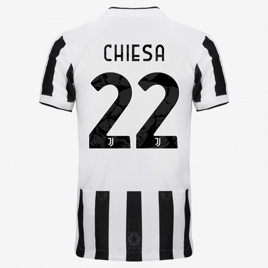 Camisola Juventus Federico Chiesa 22 Equipamento Primeiro 2021-2022 Manga Curta